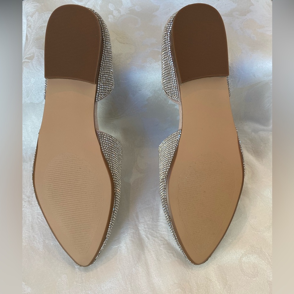 Steve Madden Rhinestone flats.  Size 8M Perfect condition Never Worn w/Box - Picture 8 of 13